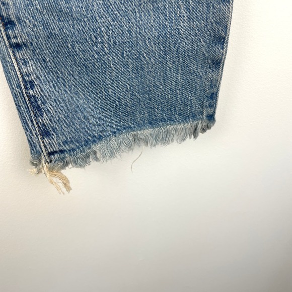 Madewell The Perfect Vintage Jean In Bainton Wash Raw Hem Edition Size 27 New - Picture 8 of 14